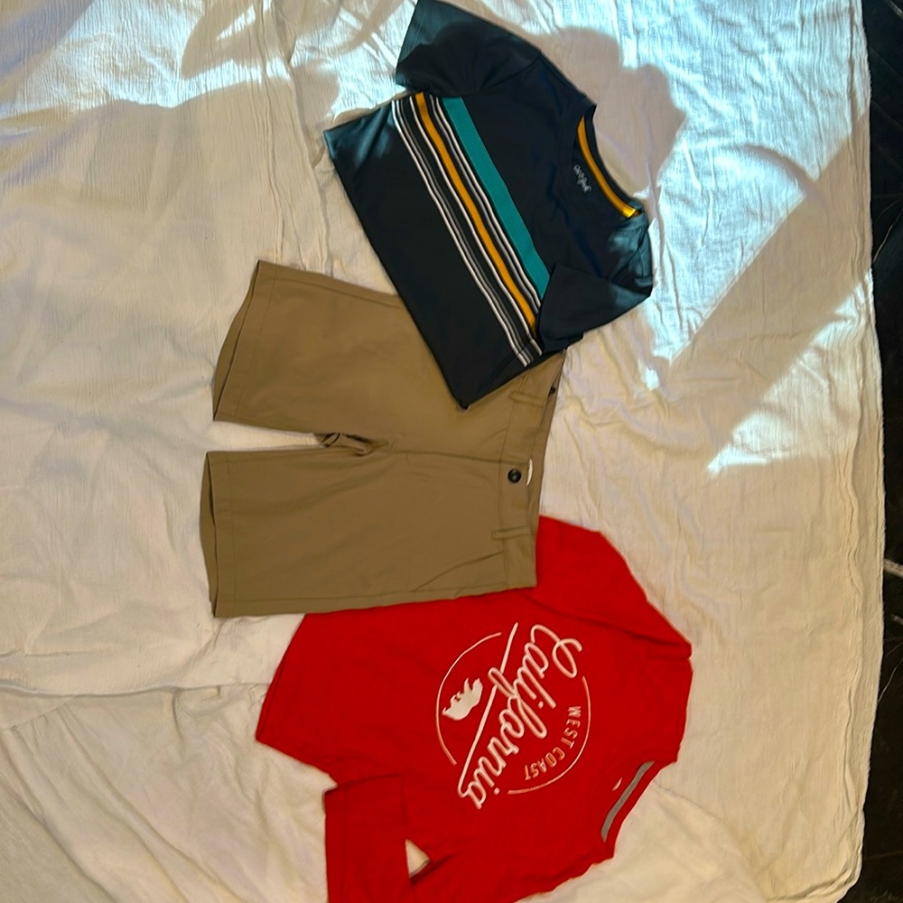 Old Navy. Target Cat & Jack. Long sleeved shirt. Short sleeved shirt. Size 8